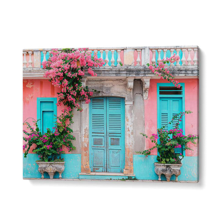 PASTEL COLONIAL FACADE , BEACH PAINTINGS