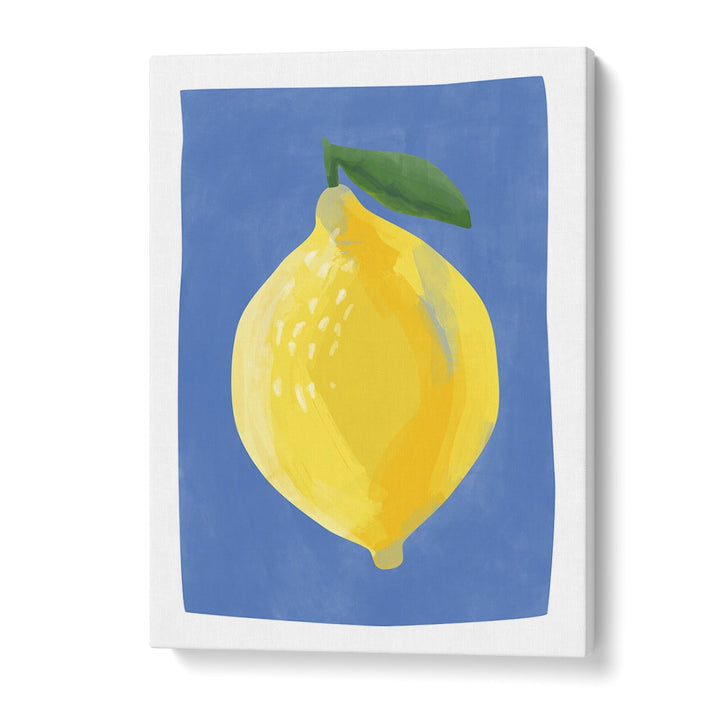 YELLOW LEMON BY ELENA RISTOVA, KITCHEN ART PAINTINGS