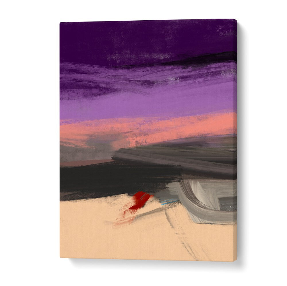 ABSTRACTION WITH DRAMATIC SKY I, ABSTRACT PAINTINGS showcases vibrant colors, perfect for enhancing contemporary decor.