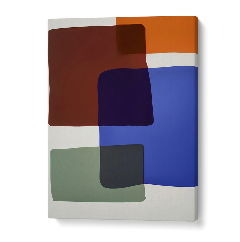 OUT OF THE BOX, ABSTRACT PAINTINGS featuring bold, colorful geometric shapes to enhance modern living spaces.