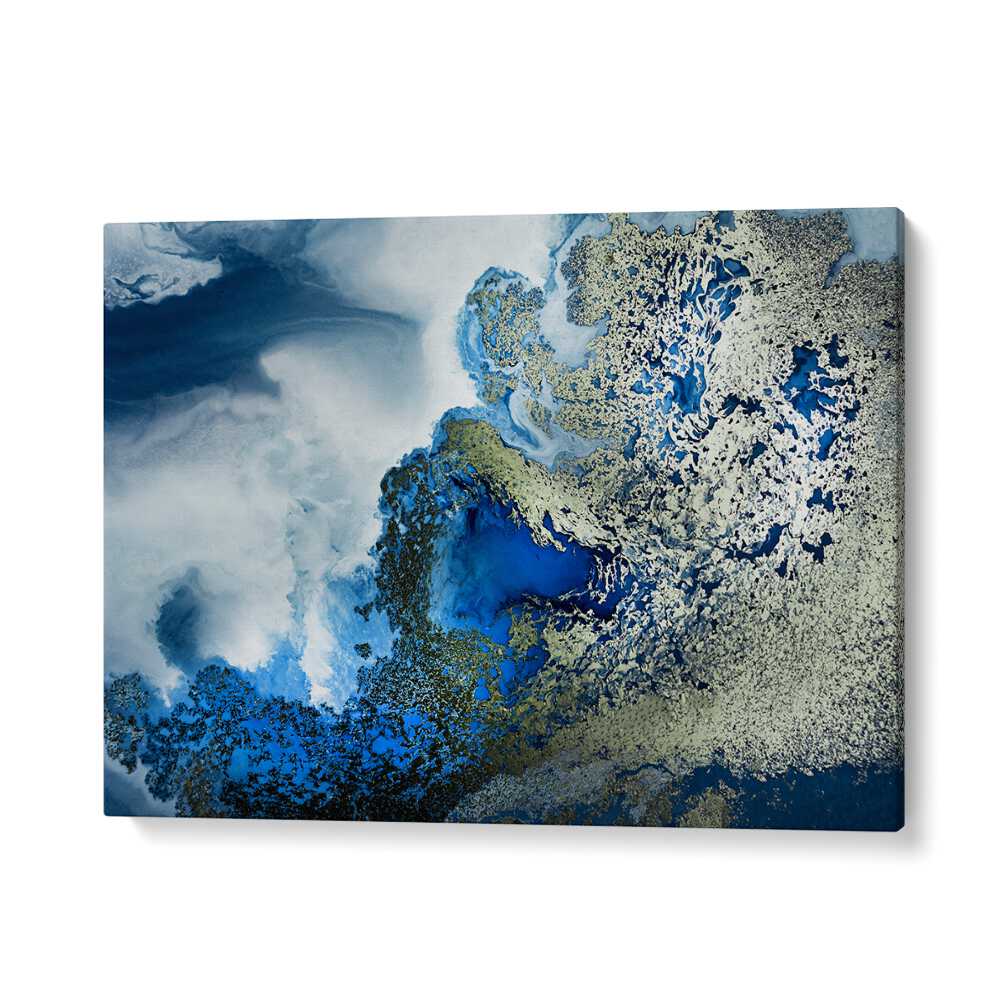 Vibrant BEACH HOUSE ART, ABSTRACT PAINTINGS featuring a stunning blend of coastal colors and serene shapes.