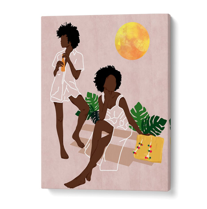 SUNLIT QUEENS , BOHO ART PAINTINGS