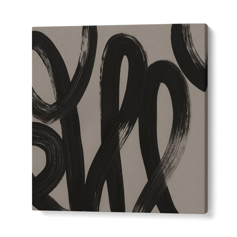 Stylish RECORDS, ABSTRACT PAINTINGS artwork with bold black strokes, perfect for music lovers and art enthusiasts.