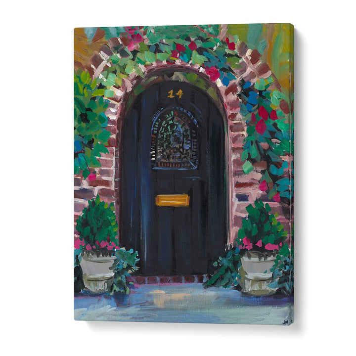Stunning BLACK DOOR, FLORAL FLOWER PAINTINGS featuring vibrant colors and bold brushstrokes to enhance your space.