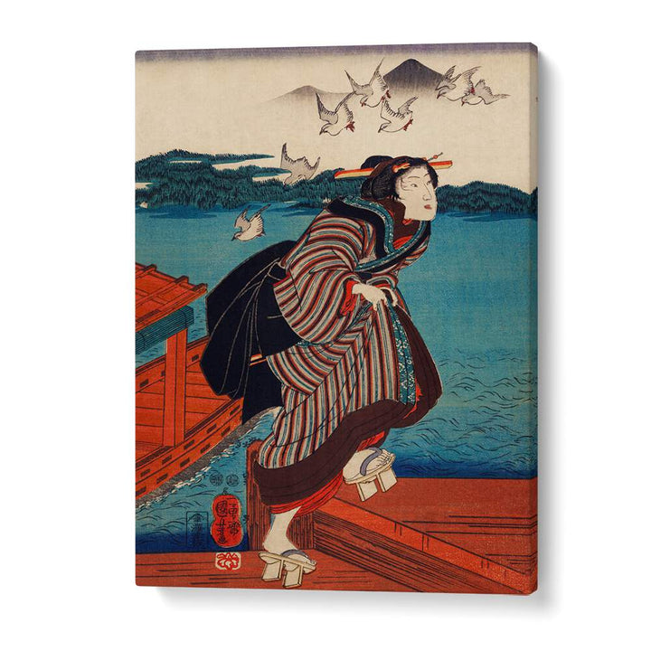 SANBASHI NO ONNA BY UTAGAWA KUNIYOSHI (1753-1806), JAPANESE PAINTINGS