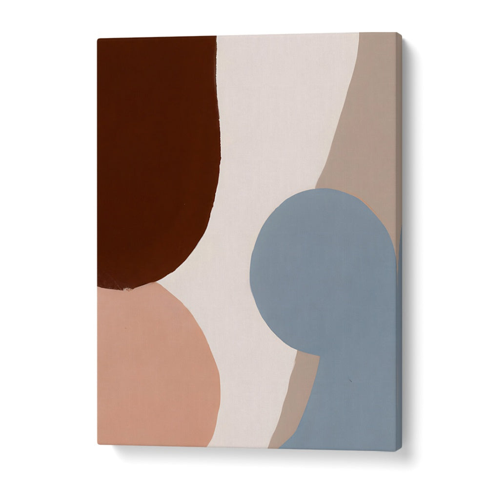 EARTHY CURVES, ABSTRACT PAINTINGS with rich earth tones and organic shapes for a calming natural decor.