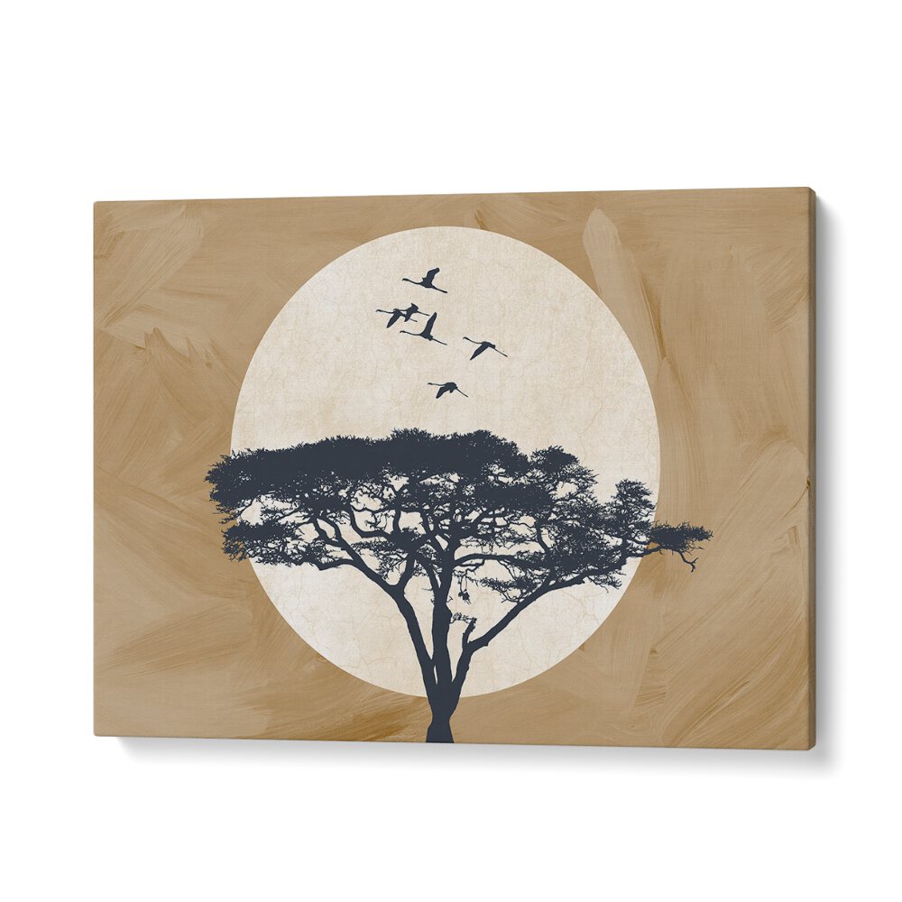 Ethiopia Spirit, Landscape Paintings showcase a serene tree silhouette against a warm, artistic backdrop.