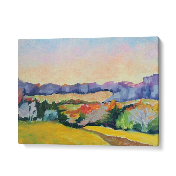 COVERED BRIDGE ROAD , LANDSCAPE PAINTINGS