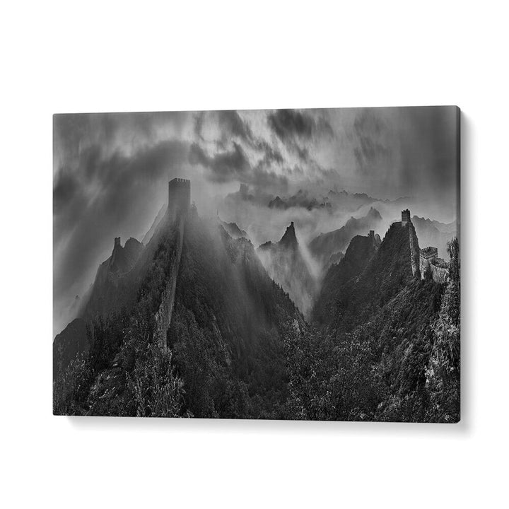 Misty Morning at Great Wall, Photography Prints capture tranquil landscapes shrouded in mist, perfect for any décor.