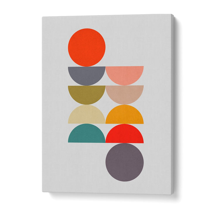 CIRCLES IN HARMONY III, GEOMETRIC ART PRINTS showcase vibrant colors and balanced shapes, perfect for enhancing your space.