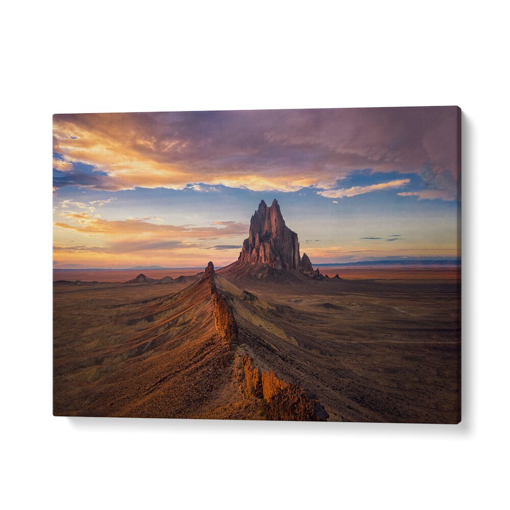 Stunning SHIPROCK II landscape, showcasing vibrant colors in nature, perfect for your home with PHOTOGRAPHY PRINTS.