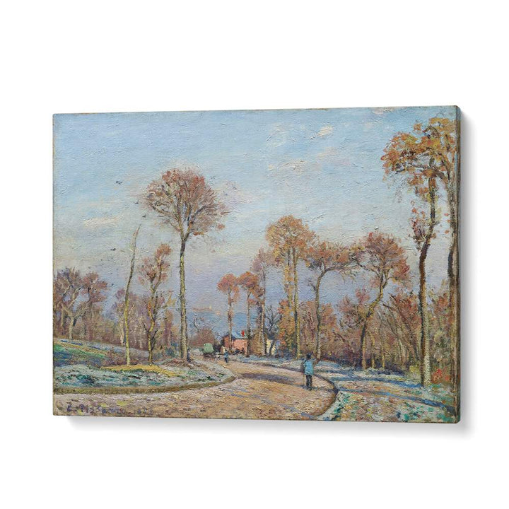 THE ROAD TO VERSAILLES, LOUVECIENNES MORNING FROST (1871) , VINTAGE PAINTINGS