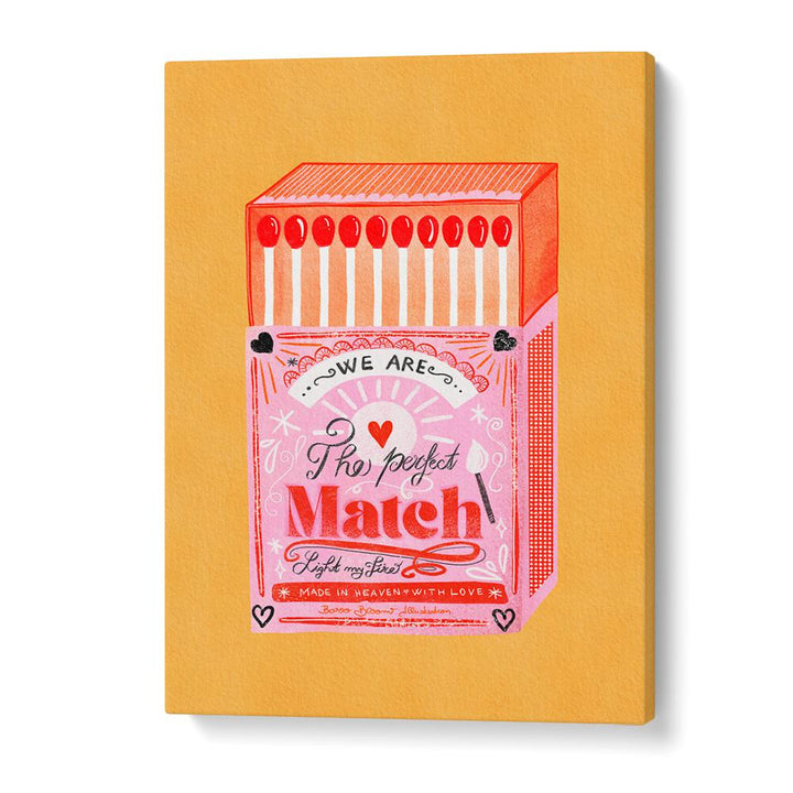 MATCH BOX - THE PERFECT MATCH BY BAROO BLOOM , WALL ART PRINTS