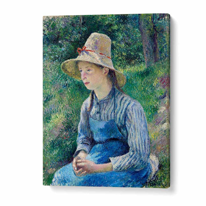 PEASANT GIRL WITH A STRAW HAT (1881)  , VINTAGE PAINTINGS