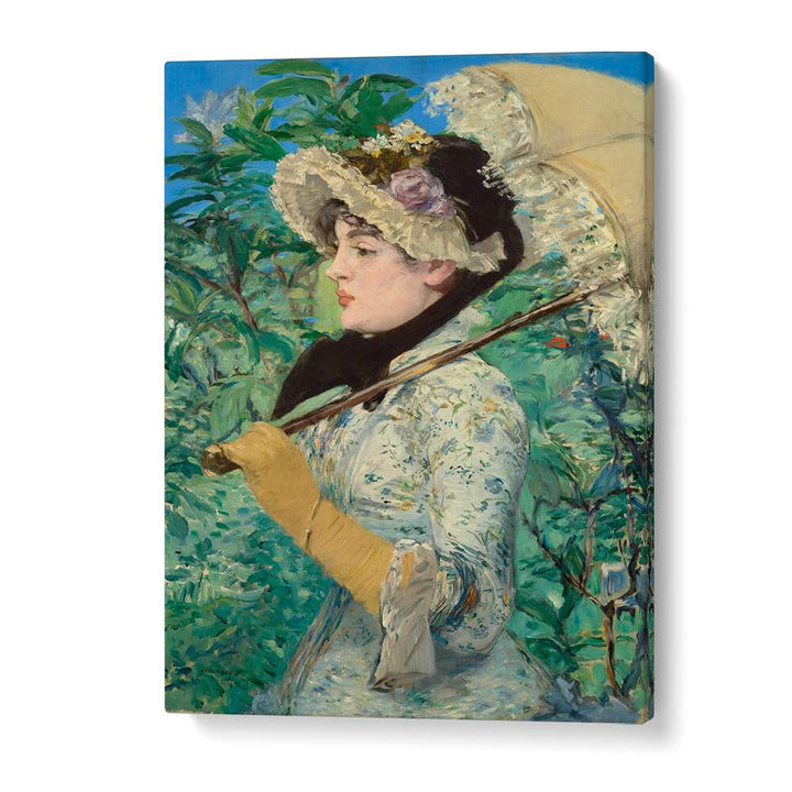 JEANNE SPRING (1881) BY EDOUARD MANET , VINTAGE PAINTINGS