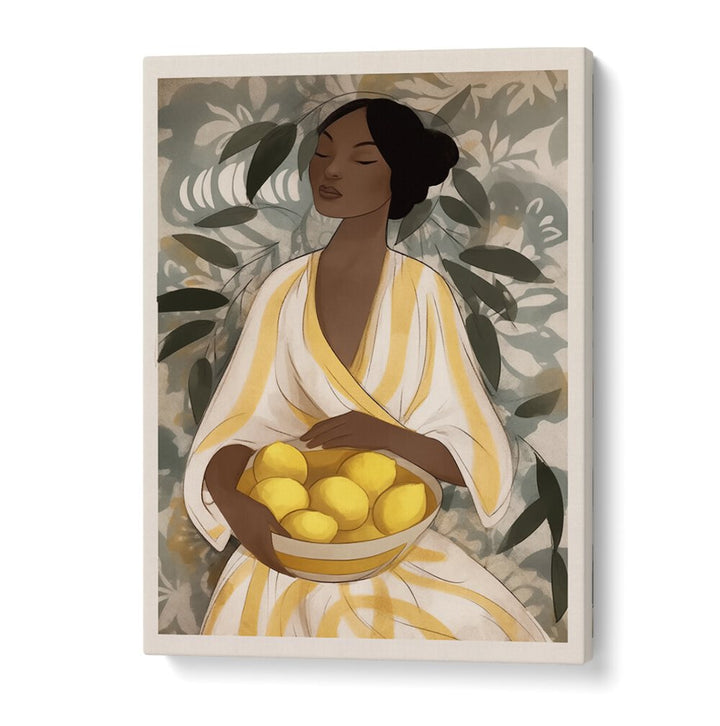 CITRUS GARDEN WOMAN , PORTRAITS & FIGURATIVE ILLUSTRATIONS