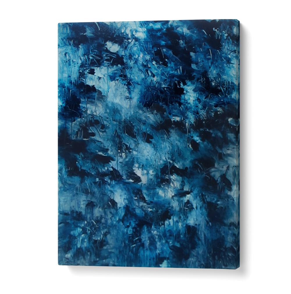 Stunning ABSTRACT DESIGN VI, ABSTRACT PAINTINGS featuring dynamic blue hues, perfect for modern spaces.
