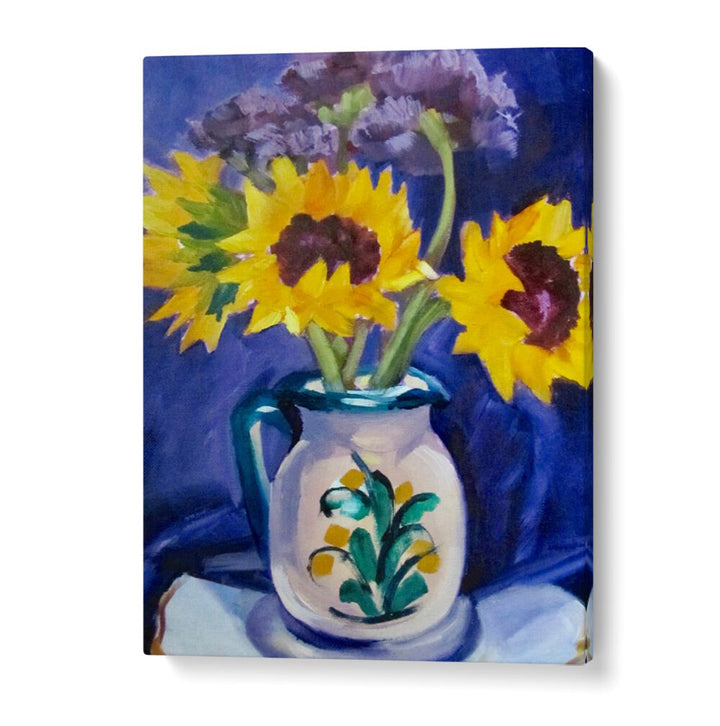 SANGRIA PITCHER , FLORAL FLOWER PAINTINGS