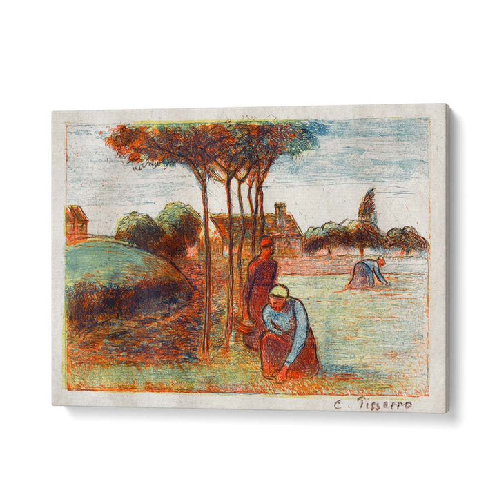 PEASANT WOMEN WEEDING THE GRASS (CA. 1894) , VINTAGE PAINTINGS