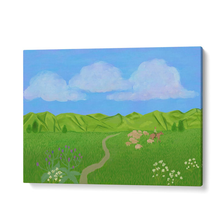 SUMMER JOURNEY , LANDSCAPE ART PRINTS , LANDSCAPE PAINTINGS