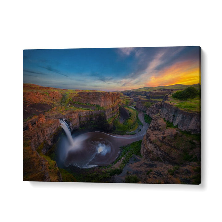 SUNSET AT PALOUSE FALLS BY MICHAEL ZHENG , LANDSCAPE PHOTO PRINTS