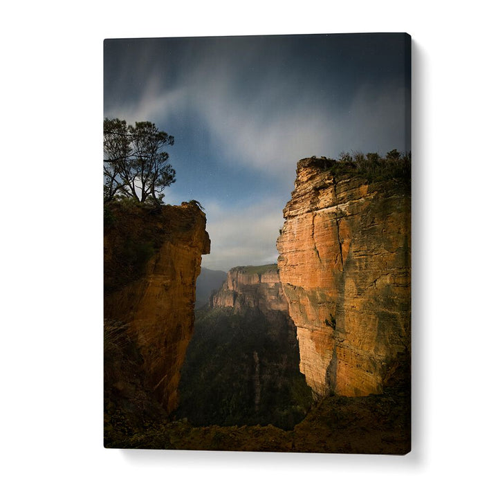 MOONLIGHT OVER BLUE MOUNTAINS BY YAN ZHANG , LANDSCAPE PHOTO PRINTS