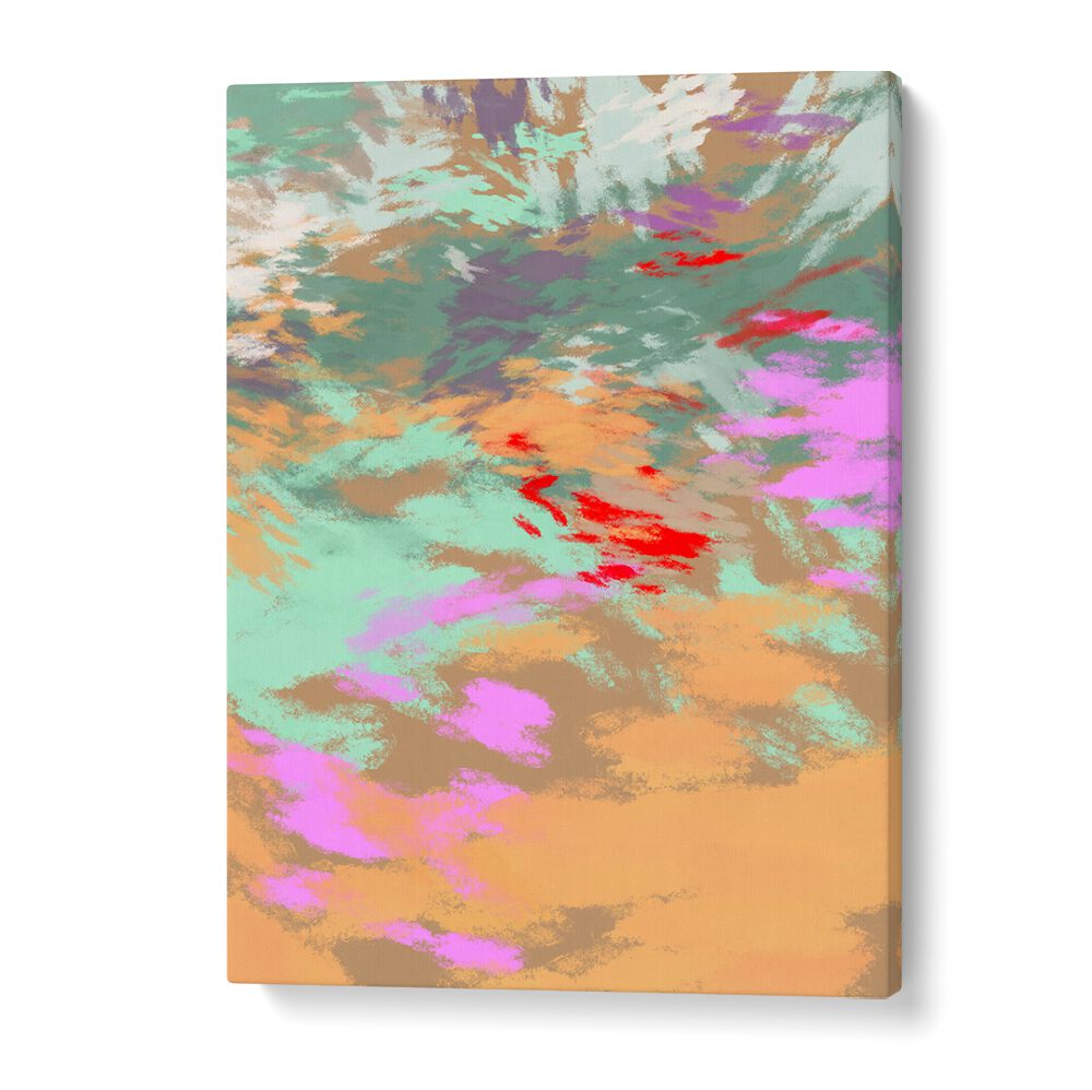 Vibrant colors blend in LAZY SUMMER DAYS II, ABSTRACT PAINTINGS, capturing the essence of carefree summer moments.