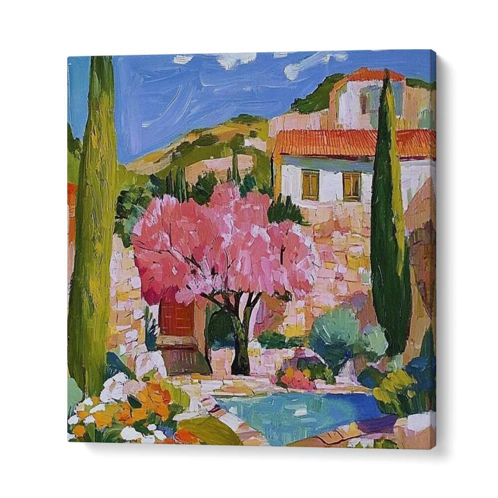 Brighten your space with CHERRY BLOSSOMS II, showcasing vibrant cherry blossoms in full bloom for year-round beauty.