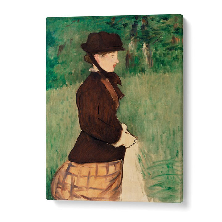 YOUNG WOMAN IN A GARDEN (JEUNE FEMME DANS UN JARDIN), (1879) BY EDOUARD MANET , VINTAGE PAINTINGS