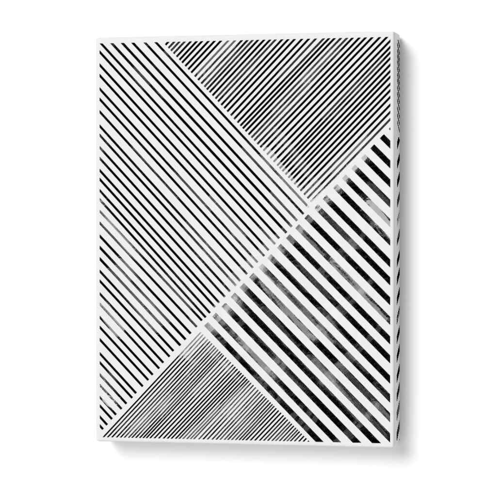 Stylish BLACK AND WHITE LINE ART, GEOMETRIC ART PRINTS featuring bold lines for a modern home aesthetic.