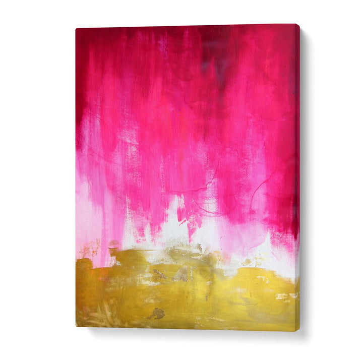 PINK AND GOLD ABSTRACT , ABSTRACT PAINTINGS