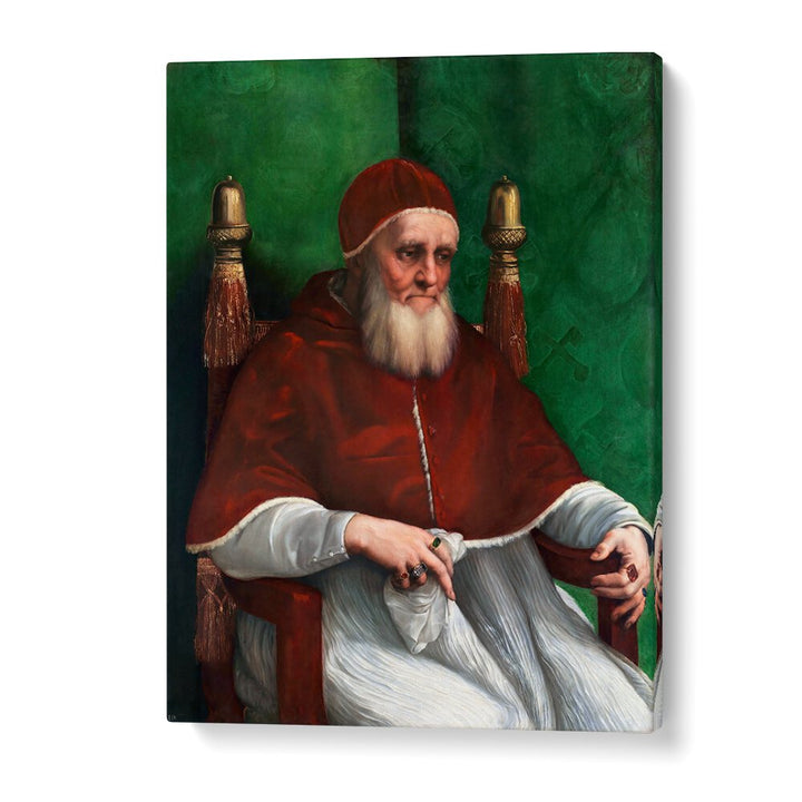 PORTRAIT OF POPE JULIUS II (1511) BY RAPHAEL RAFFAELLO , VINTAGE PAINTINGS