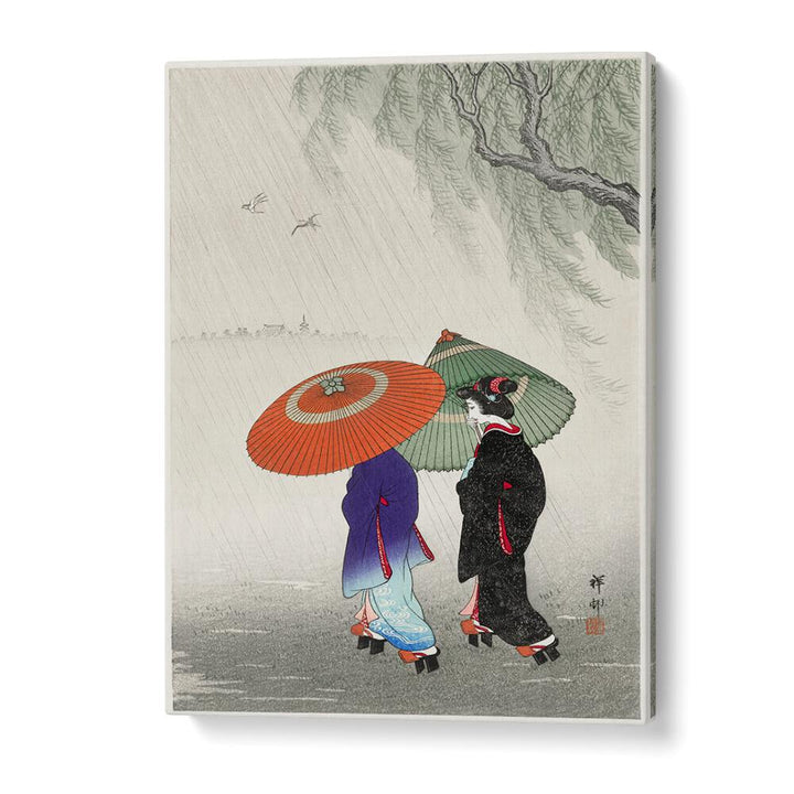 TWO WOMEN IN THE RAIN (1925 - 1936)  , JAPANESE PAINTINGS , JAPANESE ART PRINTS