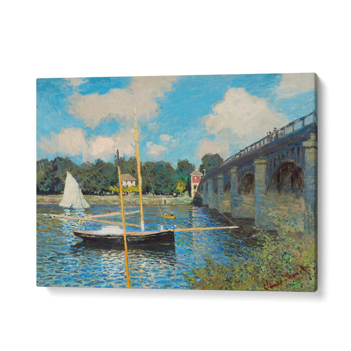 THE BRIDGE AT ARGENTEUIL (1874) , VINTAGE PAINTINGS