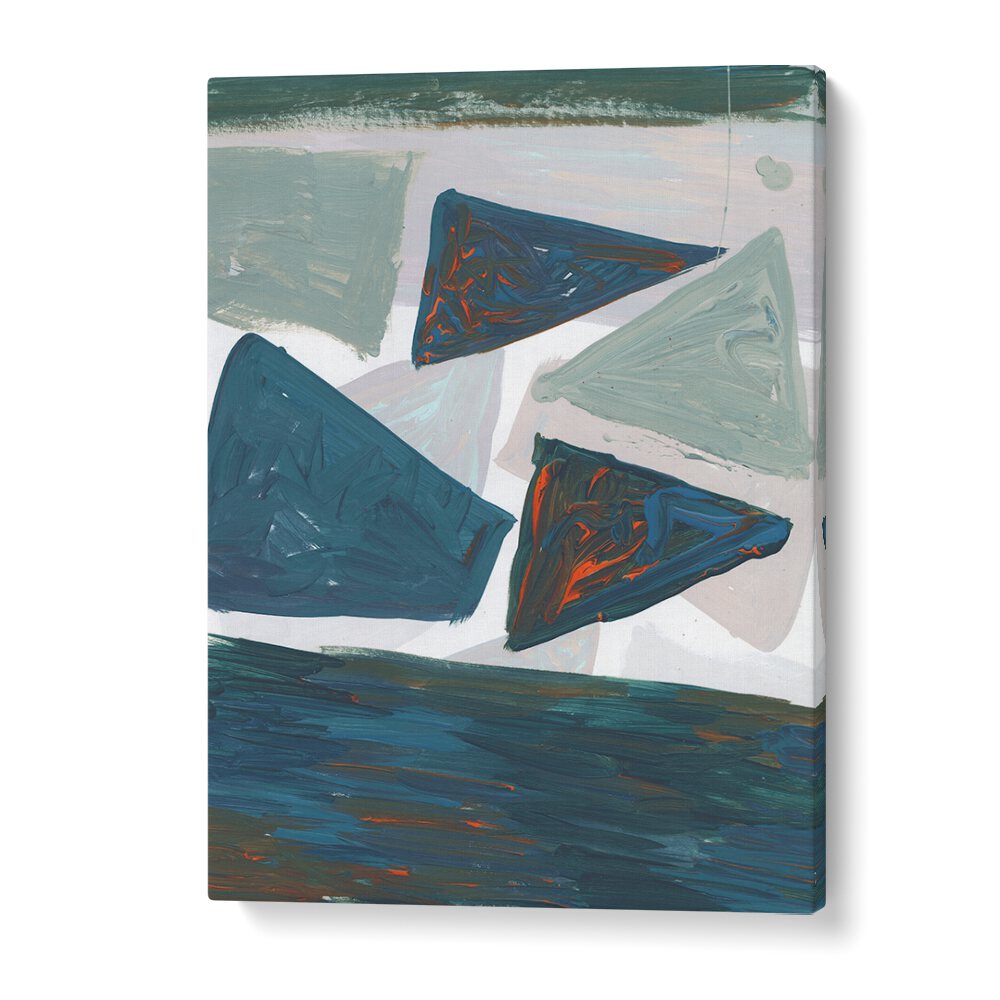 Stylish MIRRORED MOUNTAINS, ABSTRACT PAINTINGS art piece enhances any space with elegance and modern flair.