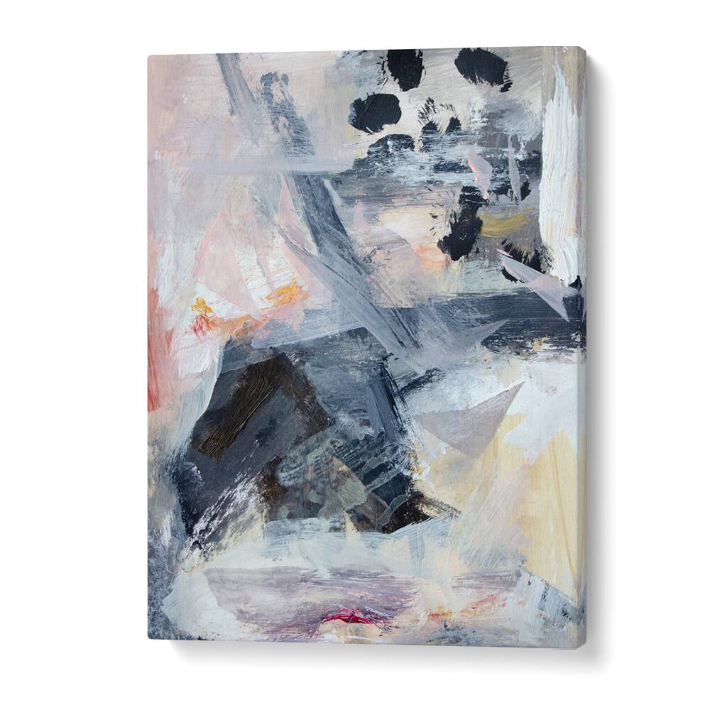 Colorful LAYERS AND SHAPES, ABSTRACT PAINTINGS showcasing dynamic textures and forms for modern decor.