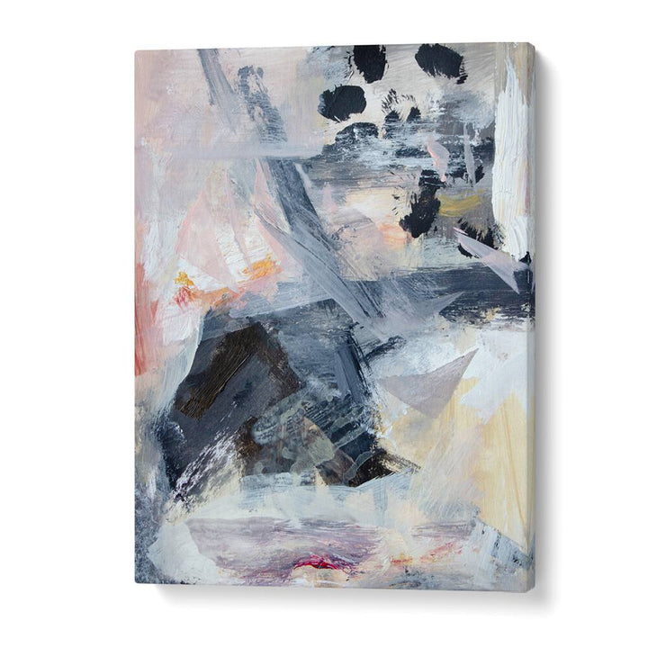 Colorful LAYERS AND SHAPES, ABSTRACT PAINTINGS showcasing dynamic textures and forms for modern decor.