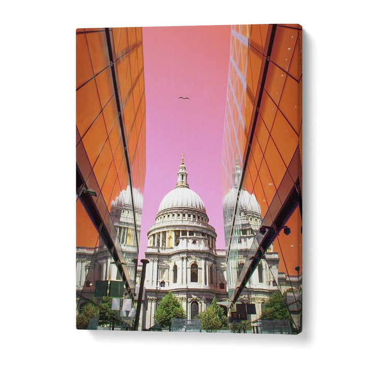 ST PAULS VIEW BY GABOR ESTEFAN, STREET PHOTOGRAPHY ART PRINTS