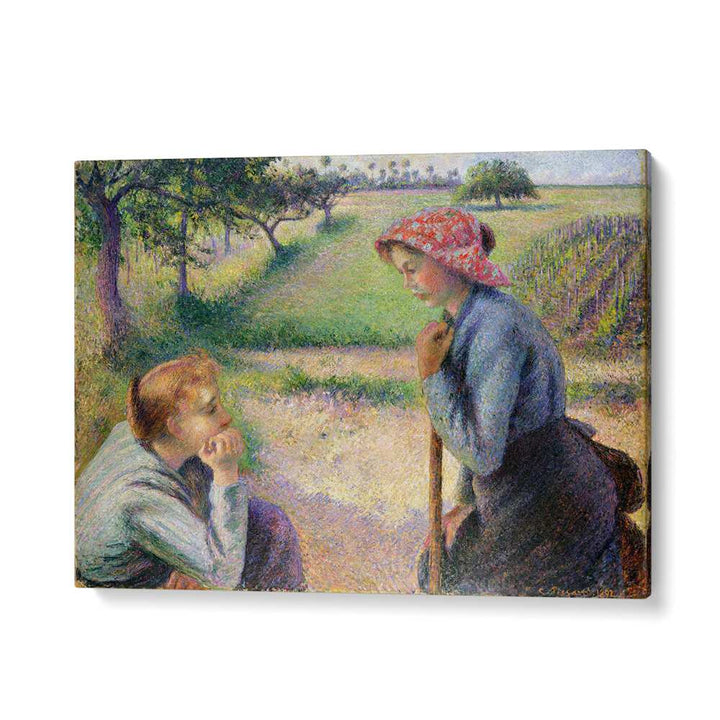 TWO YOUNG PEASANT WOMEN (1891–92), VINTAGE PAINTINGS