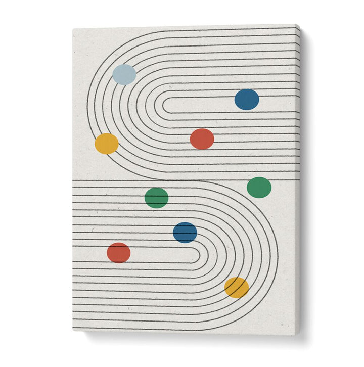RETRO DOTS BALANCE , ABSTRACT PAINTINGS