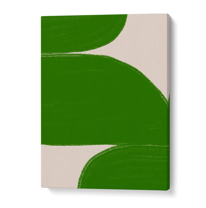 GREEN SUMMER SHAPES , ABSTRACT PAINTINGS