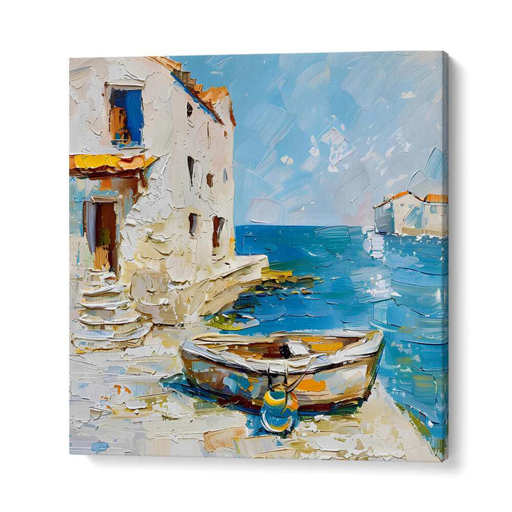 Relax with the MALLORCA THERAPY RESET, featuring a serene coastal scene that rejuvenates mind and body.