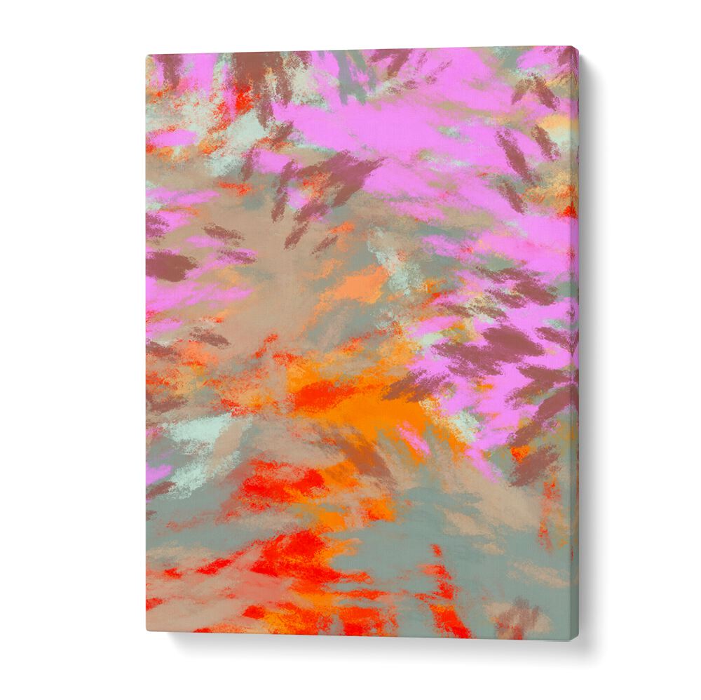 Vibrant colors reflect warmth and tranquility in LAZY SUMMER DAYS I, ABSTRACT PAINTINGS, perfect for summer home decor.