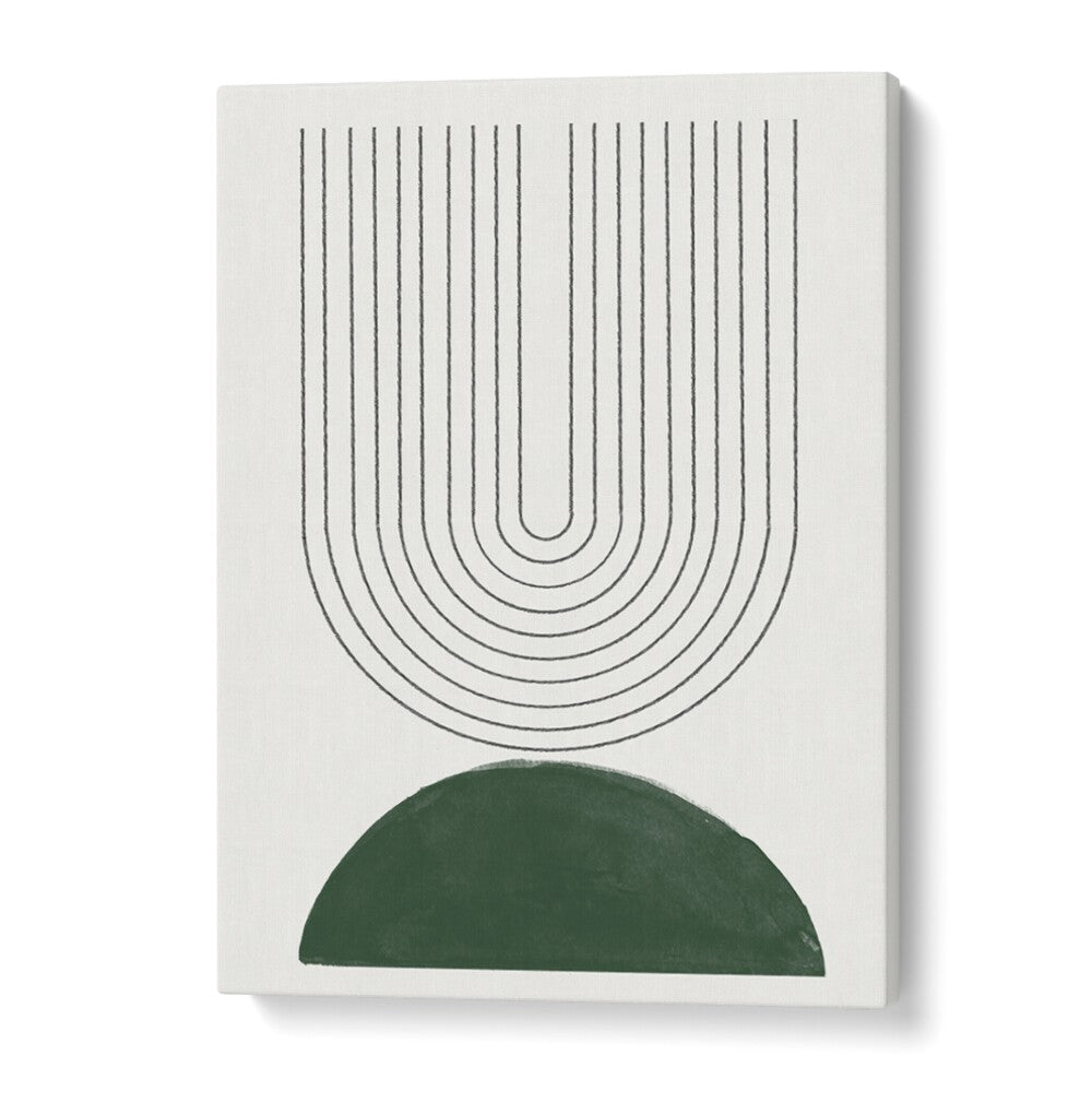 Stylish GREEN MODERN NO.5, GEOMETRIC ART PRINTS enhance contemporary decor with mid-century design elements.