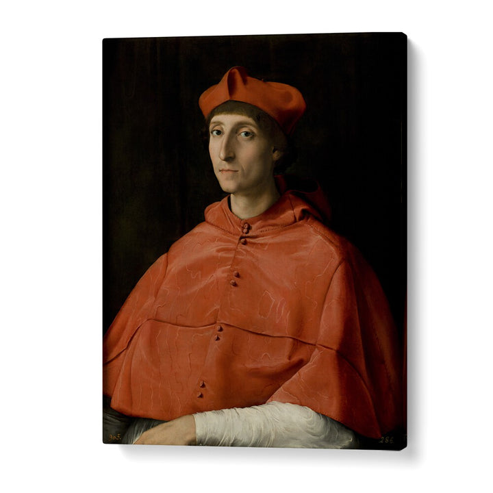 PORTRAIT OF A CARDINAL (1510–1511) BY RAPHAEL RAFFAELLO , VINTAGE PAINTINGS