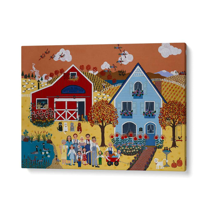 Charming FALL, KIDS ROOM PAINTINGS depicting a vibrant autumn scene perfect for transforming your child's space.