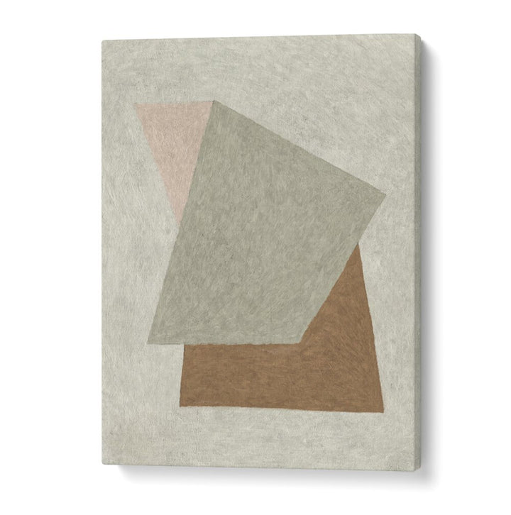Stylish DESIGN , ABSTRACT PAINTINGS featuring geometric shapes in soft hues, perfect for modern home decor.