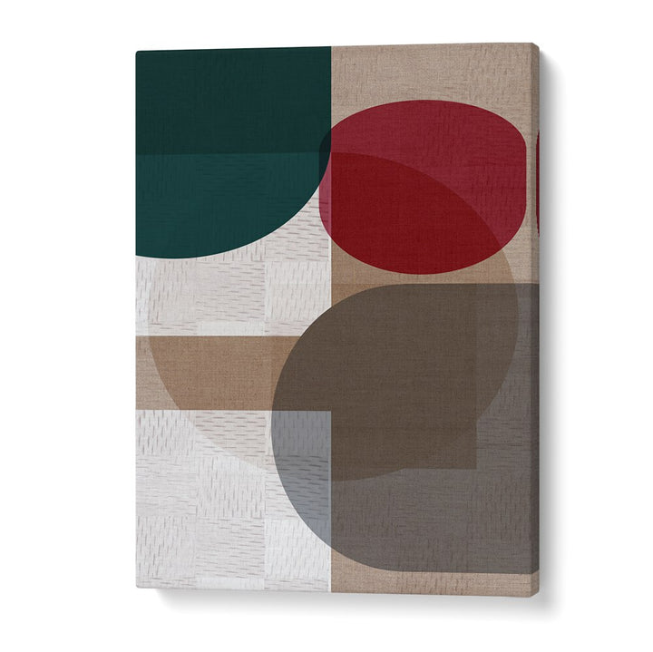 Vibrant WOVEN BLUE GREEN RED II, GEOMETRIC ART PRINTS add modern elegance to your space with bold colors and shapes.