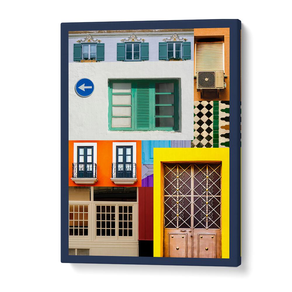 Colorful collage of architectural walls showcasing ARCH LEGO, WALL ART PRINTS for creative home decor inspiration.