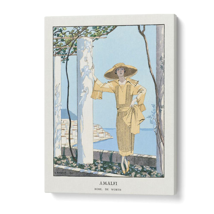 AMALFI. ROBE DE WORTH FROM GAZETTE DU BON TON (1922) , VINTAGE PAINTINGS